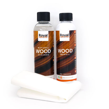 Royal WaxOil Wood Care Kit + Cleaner 2 x 250 ml